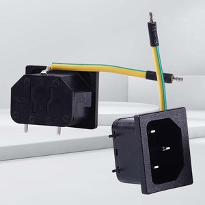 3ピンAC PCBソケットIEC C13/C14回路基板はんだ付け装置04 AC充電出力コネクタプラグ3コンセント電気プラグ - Product Image 1