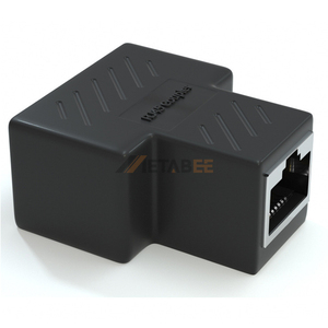 Cat6 Ethernet Network Splitter Female to Female Cable RJ45 Coupler Inline Keystone Extender Connector <strong>Adapter</strong> 1 to 2 8P8C DC - Product Image 3