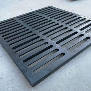 شبكة معدنية مربعة متينة من الحديد الزهر ، قناة تصريف أمان للأرضيات لتطبيقات البناء الصناعي والصب - Product Image 1