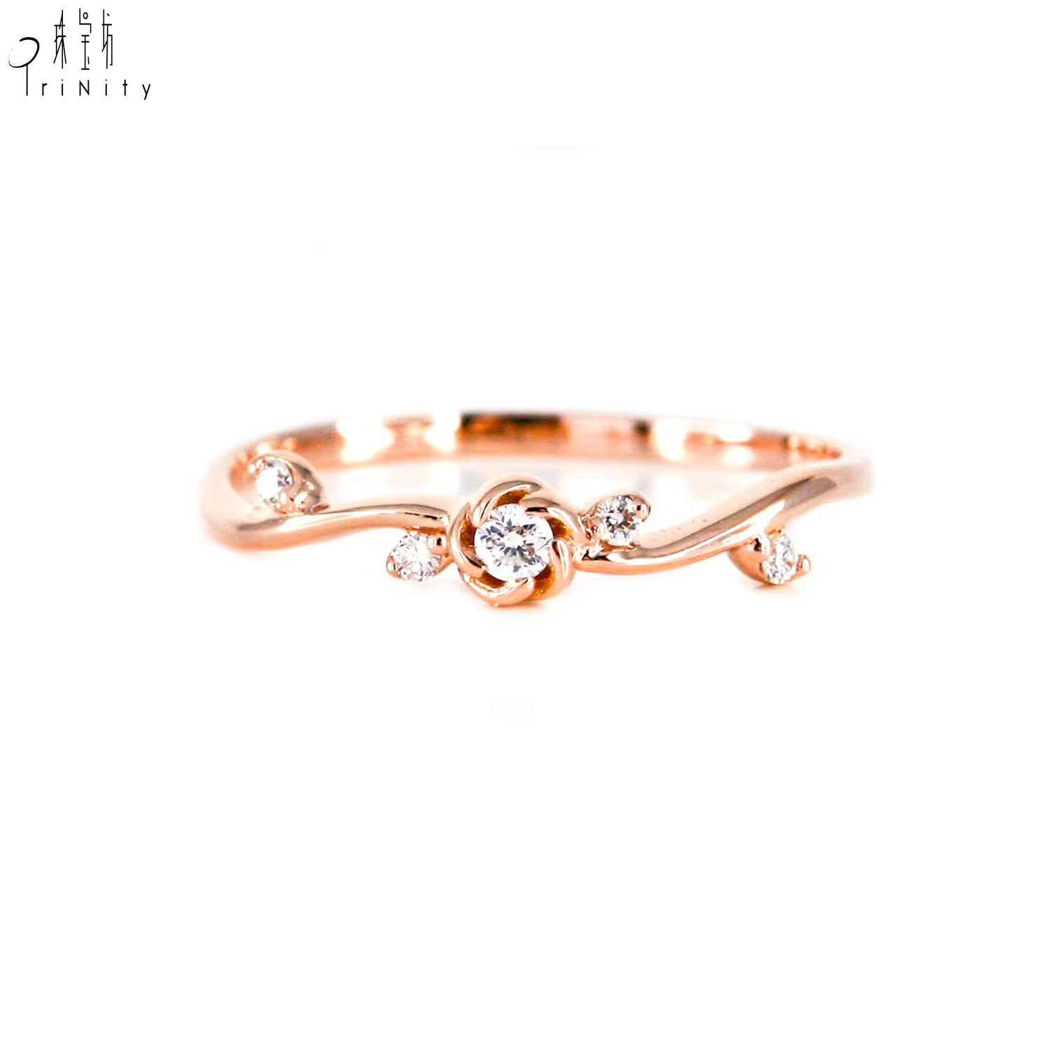 18K Solid Rose Gold