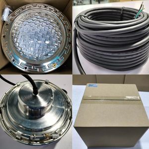 החלפת אור בריכה מעודן לצבעי מים LED RGBW אורות בריכה וספא 100FT 50FT <span class=keywords><strong>120V</strong></span> RGB אור בריכה רב משתנה צבעוני