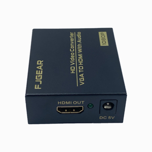 FJGEAR FJ-VH003 Plug and play VGA + Audio a HDMI HD convertitore di supporto risoluzione da 1080p VGA a HDMI convertitore con guscio di ferro - Product Image 4