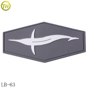 Embossed Custom Private Brand Name 3D Logo Garment Soft PVC Rubber Patch LabelsためClothing - Product Image 4
