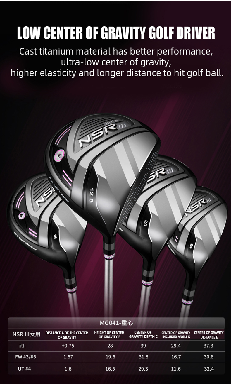 PGM MG041 women 2022 golf club driver custom logo 450cc ladies golf