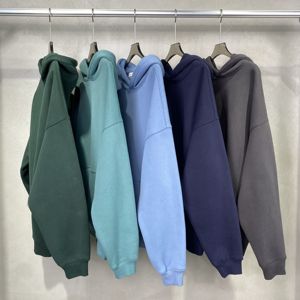 אופנה באיכות גבוהה unisex אופנה בגודל מלא גווני לוגו מותאם אישית קפוצ 'ון פפה רגיל הדפסה במשקל כבד קפוצ' ון