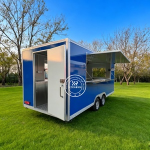 ZZKNOWN Camion de nourriture Pasta Chariot de dessert mobile Concession alimentaire Remorque Magasin de camion mobile Camion de bonbons Chariots de nourriture à vendre - Product Image 5