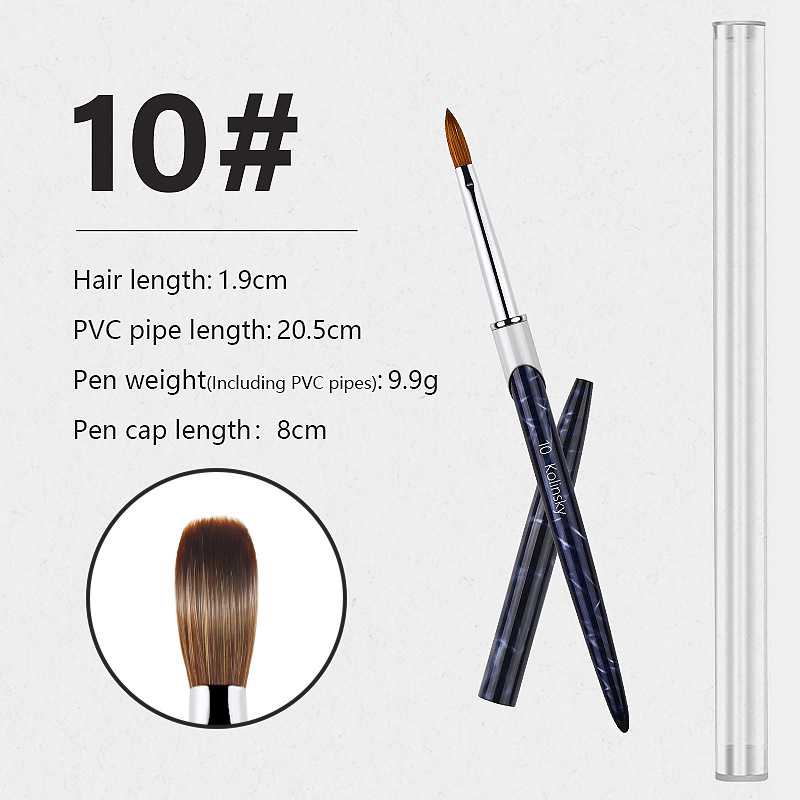 10#stylo cristal kolinsky