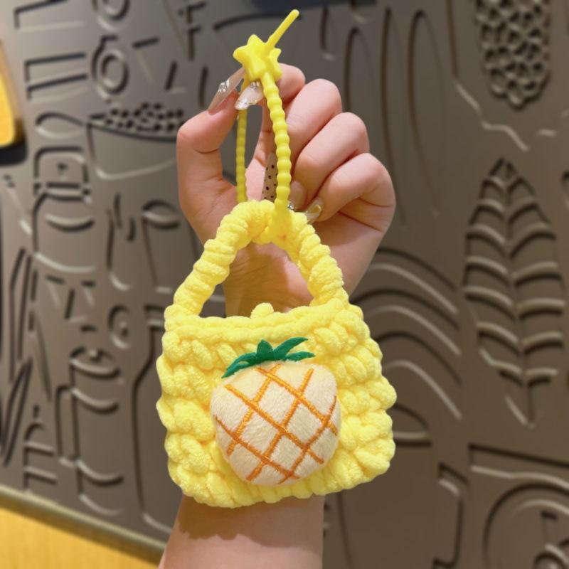 Fruit knitted coin purse-pineapple