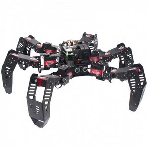 18DOF Hexapod <strong>Robot</strong> <strong>Spider</strong> <strong>Robot</strong> 2DOF PTZ with Main Board for Raspberry Pi 4B/2G Finished