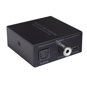 Adaptador convertidor de audio óptico a coaxial o coaxial a óptico Digital Coaxial digital de SPDIF Toslink Convertidor de señal de audio - Product Image 1