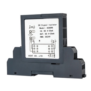 Convertidor de aislador de señal galvánica enchufable 4-20ma 1 entrada 2 Salida 0-10V 0-5V acondicionador distribuidor aislador de señal precio