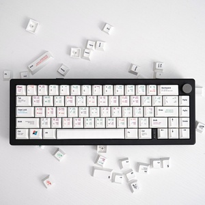 GMK 139 Keys White Programmer <strong>Mechanical</strong> <strong>Keyboard</strong> Keycap PBT Sublimation Cherry Porofile Height Adaptation 64 - Product Image 5