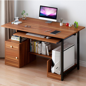 Escritorio de ordenador para el hogar, mesa de escritura sencilla y moderna para estudiantes, con estante para teclado - Product Image 5