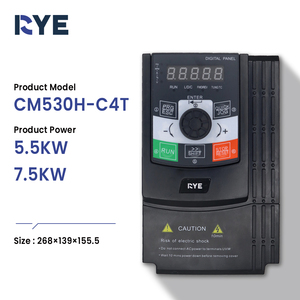 RYE 5.5kw Vfd Inverter 50hz to 60hz Variable Vector Frequency Inverter SVC <strong>Control</strong> Variable <strong>Speed</strong> Drive VFD 7.5kw - Product Image 1