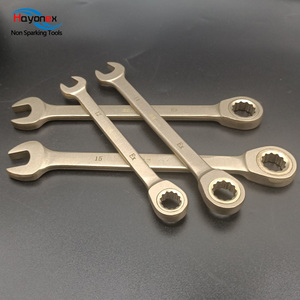 专业安全工具防爆棘轮开口扳手无火花工具 - Product Image 4