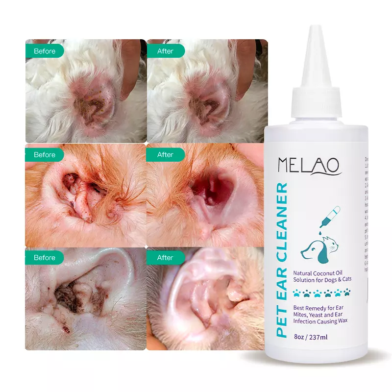 white 237ml pet ear cleaner