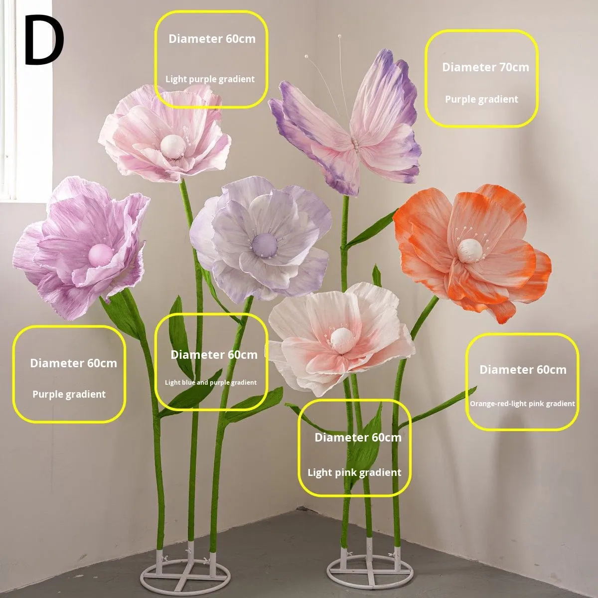 Forfait discount coquelicot à six fleurs d