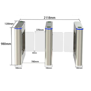 Kleine schnelle automatische Swing Barrier Gate-Eingangs sicherheit Drehkreuz-Zugangs kontrolle - Product Image 4