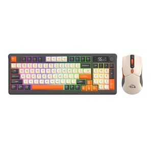 Juego de teclado y ratón de modo dual inalámbrico Wolf T96 gratis para juegos de Esports Juego de teclado y ratón mecánico con sensación de manos BT