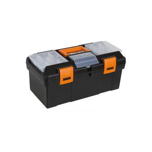 BETA-021151234塑料工具箱，带有可移动的手提袋和工具托盘以及49种通用工具工具箱 - Product Image 1