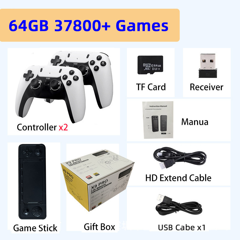 Manette X9pro/64gb blanche (anglais) non chargée