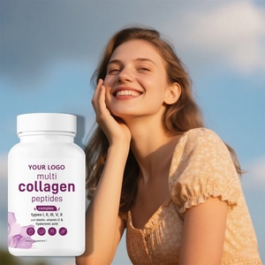 OEM/ODM 8 in 1 Multi <strong>Collagen</strong> Capsules - Hydrolyzed <strong>Collagen</strong> Peptides of Types I, II, III, V, X - Product Image 1