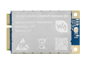 Waveshare SX1302 Módulo de puerta de enlace LoRaWAN de 868M/915M para Raspberry Pi, enchufe Mini PCIe estándar, transmisión de largo alcance - Product Image 2