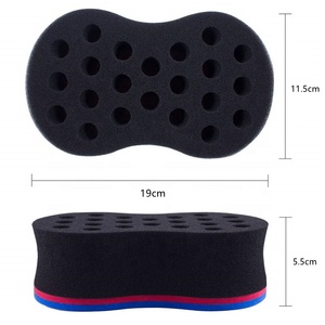 Ruyan người đàn ông da đen ma thuật tóc xoắn xốp linh sam <span class=keywords><strong>afro</strong></span> dreadlocks xoăn bàn chải cuộn sóng Xoắn bàn chải bọt biển tóc braider công cụ - Product Image 2