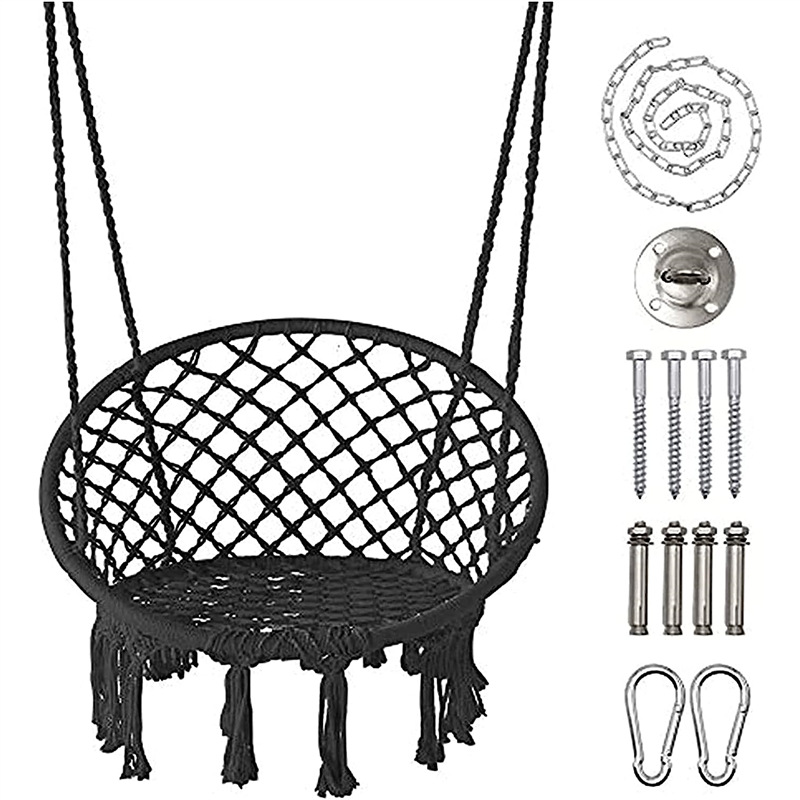 Black with suspension fittings (with metal parts)