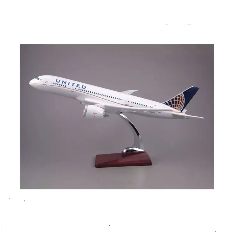 Escala decorativa hecha a mano de resina, modelo de avión fundido a presión