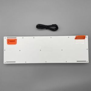 <strong>Type</strong> C Wired <strong>Keyboard</strong> KBL-303L White Multi-Function LED Backlit PC <strong>Computer</strong> Gaming <strong>Keyboard</strong> with Mechanical Feeling