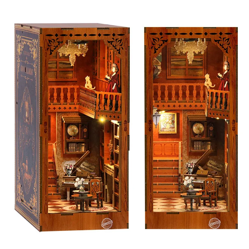 Вечный книжный магазин «DIY» миниатюрный набор забавная деревянная 3D-головоломка книга «Nook Art Decor»-поставка от фабрики Лучший «DIY» деревянный ручной работы домашний декор