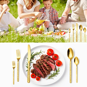 Набор посуды из нержавеющей стали с каменным узором - Product Image 3