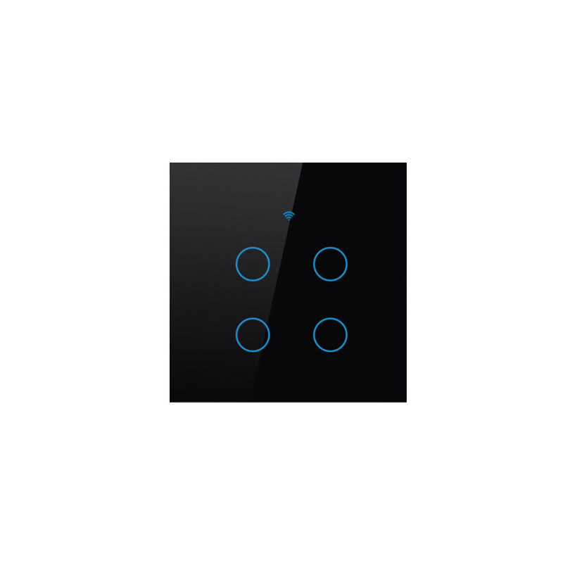 Black wifi 4 gang+4 gang Remote control