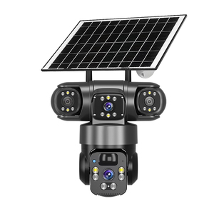 Açık çift lens 4G güneş kamera kablosuz kamera güneş CCTV Wifi ağ ev güvenlik monitör sistemi P2P pro P2P IP kamera - Product Image 1