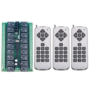 1000m DC12V 24V 18CH Wireless RF Remote <strong>Control</strong> Light Switch 10A Relay <strong>Output</strong> Radio Receiver <strong>Module</strong>+Transmitter/garage/shutters