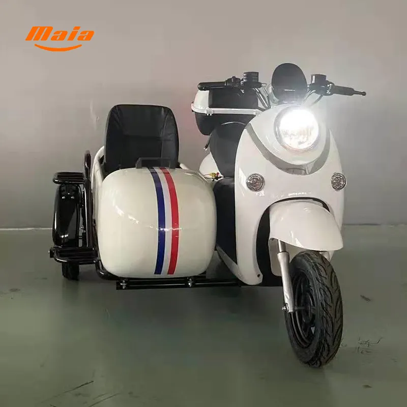 China Factory Verkoop 1500W Nieuwe Auto 'S Goedkope Motorfiets Sidecar Fiets Sidecar Motorfiets Zijspan Voor Verkoop