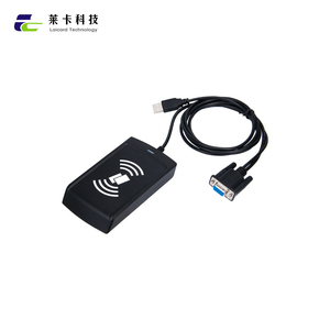 RS232 puerto serie escritorio RFID IC lector de tarjetas/escritor sin contacto ABS y plástico 13,56 MHz identificación por radiofrecuencia - Product Image 1