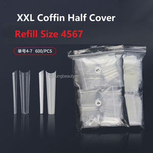 ปลายเล็บปลอมสำหรับ4567ปลายเล็บขนาด600ชิ้นปลายเล็บอะคริลิกขนาด XXL - Product Image 2