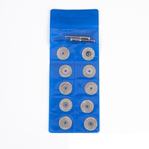 PMS 10 adet 18mm takı yapma aracı elmas kesme tekeri Cut Off diskler kaplı döner araçları Mini testere bıçağı - Product Image 2