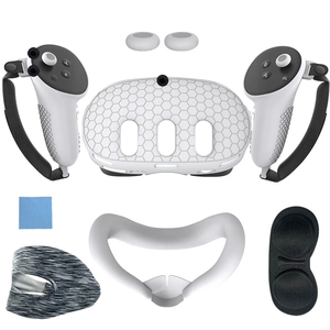 Silicone Protective Cover Set for <strong>Quest</strong> 3 Headset Head Face Cover Eye Pad Handle Grip Button Cap VR Accessories for Meta <strong>Quest</strong> 3 - Product Image 6