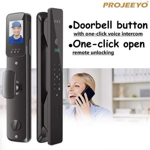 <span class=keywords><strong>Rfid</strong></span> vân tay kích hoạt thông minh an ninh khóa cho cửa bằng đồng bằng gỗ mặt điện thoại thông minh nhận dạng dữ liệu lưu trữ truy cập SDK ứng dụng - Product Image 3