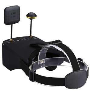 Gafas FPV 800D 5 pulgadas 40ch 5,8 GHz con DVR incorporado y diseño de monitor dividido - Product Image 4