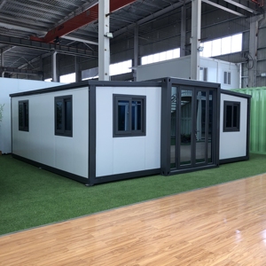 Toptan prefabrik genişletilebilir konteyner ev katlanabilir 1 2 3 4 yatak odası banyo özelleştirilmiş otel su geçirmez hafif çelik ev - Product Image 1