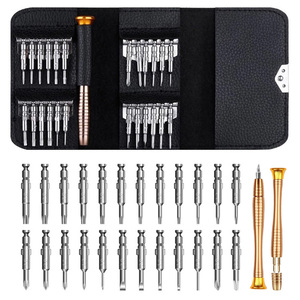 <span class=keywords><strong>Mini</strong></span> <span class=keywords><strong>Kit</strong></span> de destornilladores de precisión 25 en 1, almohadilla para teléfono móvil, tableta, 24 Bits, herramienta de reparación DIY, juego de destornilladores magnéticos pequeños