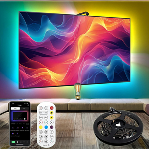 Müzik senkronizasyonu renk değiştiren LED arka ışık ve ışık şeridi uzaktan kumanda DC5V 5V girişi ile USB TV ışık kiti - Product Image 3