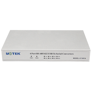 工厂USB至RS-485 RS-422转换器usb-b 4端口RS485 RS422适配器，带光学隔离串行DB9连接器ESD UT-861A - Product Image 3