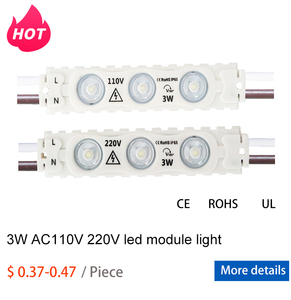Yüksek lümen led modülü 110/220v yüksek gerilim 1.5w 3w yeni tasarım su geçirmez ip68 led modülü aydınlatma kutusu için - Product Image 3