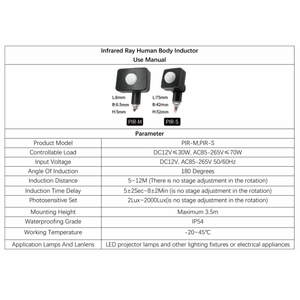 AC85V 265V IP54 Mini <strong>sensor</strong> 10mm 12mm by Knob Mainly <strong>using</strong> for <strong>led</strong> flood light - Product Image 2