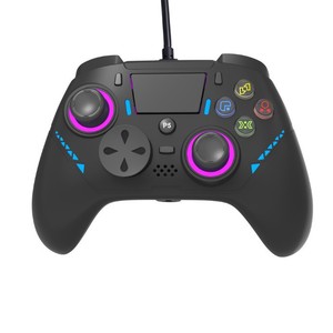 Para controlador con cable PS5 con vibración, detección de movimiento de seis ejes para controlador de juego PS5 conectado directamente a la computadora PC - Product Image 2
